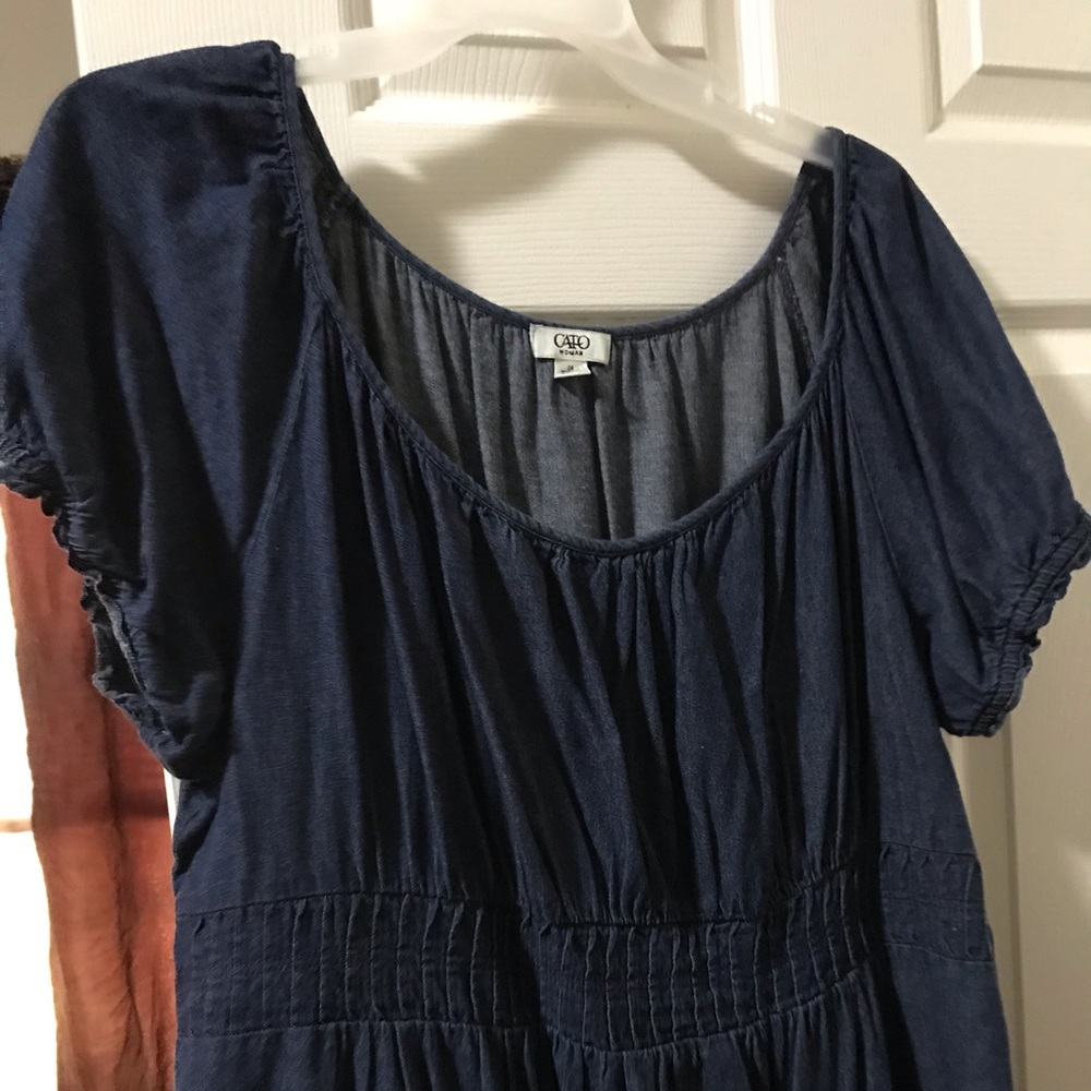 SOLD Cato denim dress size 24